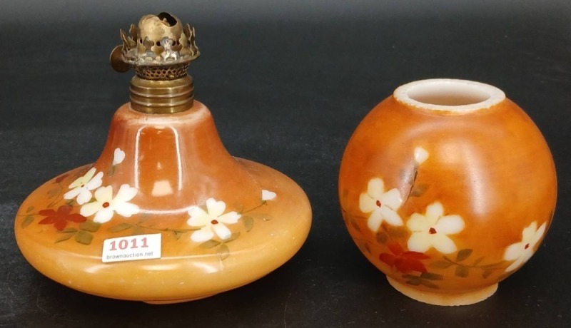 Hand-Painted Miniature Oil Lamp