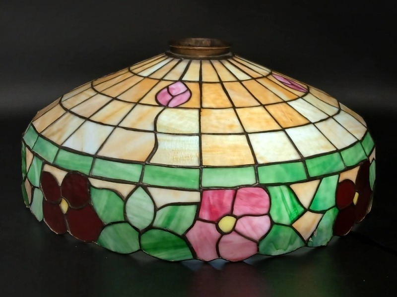 Floral Stained Glass Lamp Shade