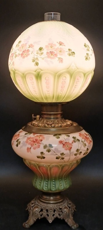 Hand-Painted GWTW Electric Table Lamp