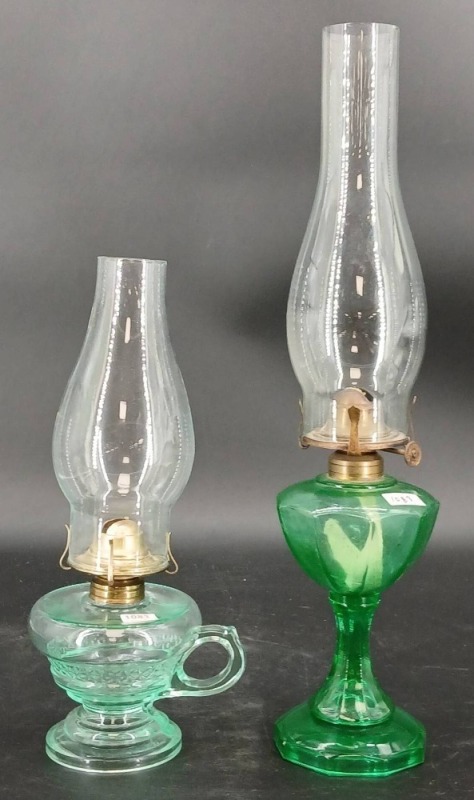 (2) EAPG Oil Lamps