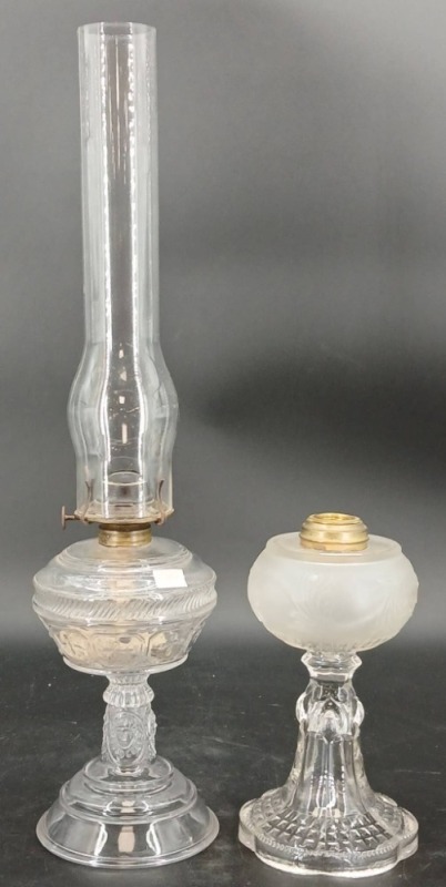 (2) EAPG Oil Lamps