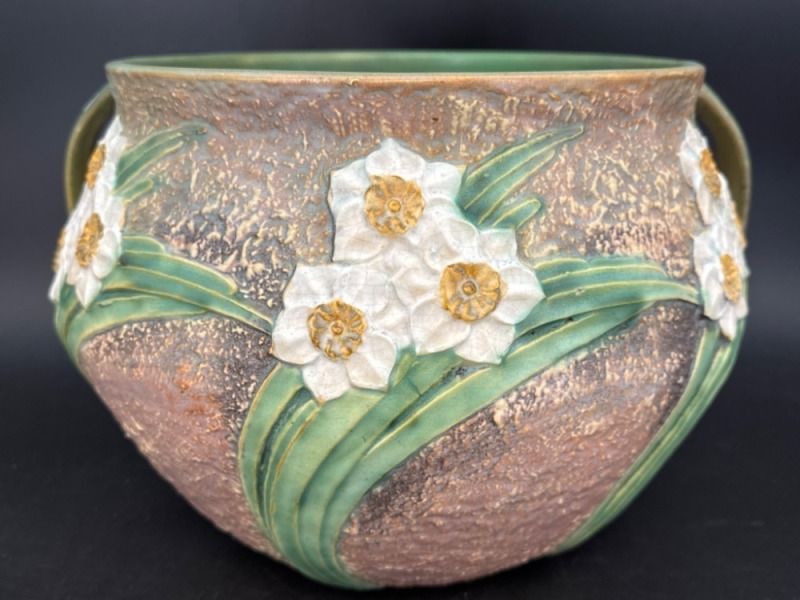 Roseville Jonquil 621-10 Repaired Jardiniere