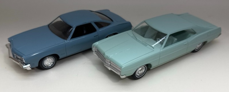 (2) Plastic Promo Cars by JoHan
