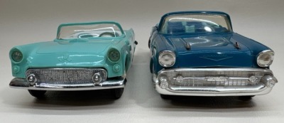 (2) AMT Plastic Promo Cars, Thunderbird and Bel Air - 2