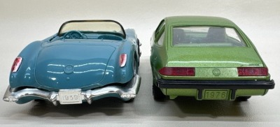 (2) Plastic Promo Cars: 1976 Monza & 1959 Chevrolet Corvette - 7