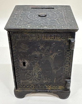 Young America Cast Iron Bank