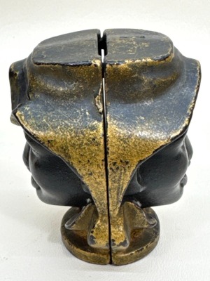 A.C. Williams Cast Iron "Two-Faced" Bank - 2