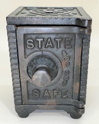 Cast Iron "State Safe" Combination Bank