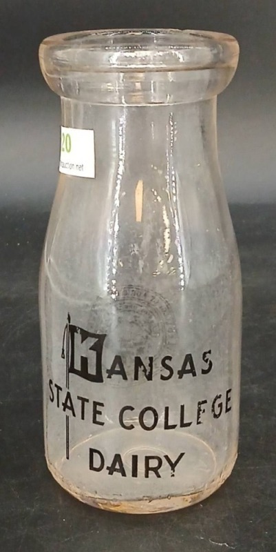 Kansas State College Dairy Milk Bottle