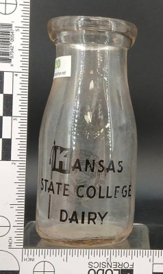 Kansas State College Dairy Milk Bottle - 12