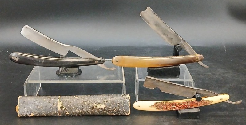 (3) Straight Razors, Various Makers