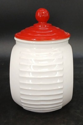 White kitchenware Canister and Shaker Set - 3