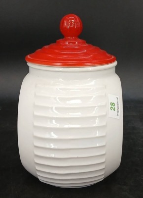 White kitchenware Canister and Shaker Set - 5