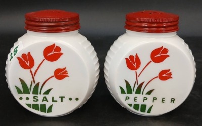 White kitchenware Canister and Shaker Set - 9