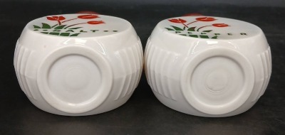 White kitchenware Canister and Shaker Set - 14