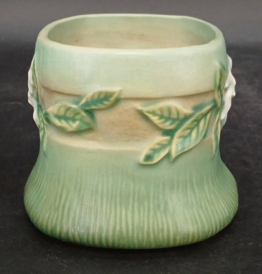 Roseville Pottery Gardenia 656-3" Planter, green - 2