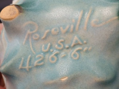 Roseville Pottery Foxglove 426-6" Conch Shell Vase - 6
