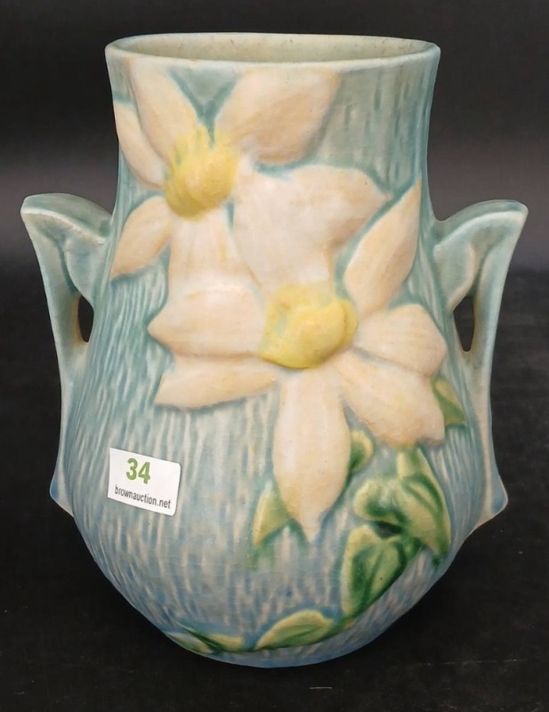 Roseville Pottery Clematis 103-6" Vase