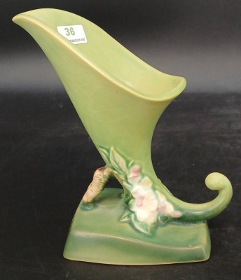Roseville Pottery Apple Blossom 321-6" Cornucopia