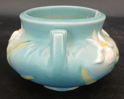 Roseville Pottery Iris 647-3" Jardiniere - 2