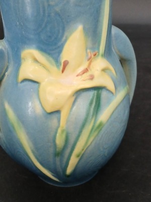 Roseville Pottery Zephyr Lily 130-6" Vase - 5