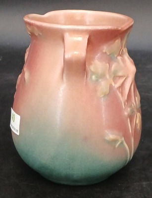 Roseville Pottery Columbine 12-4" Vase - 2