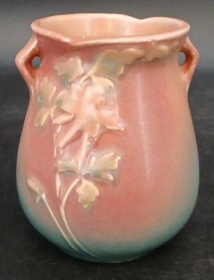 Roseville Pottery Columbine 12-4" Vase - 3