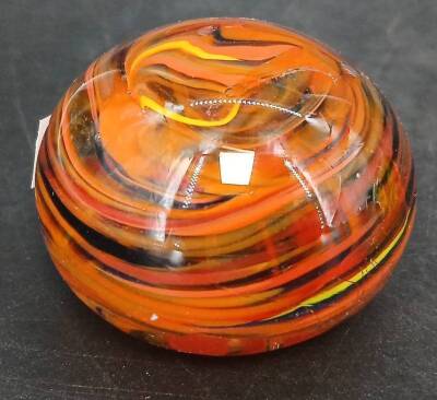 (3) Hand Blown Glass Paperweights - 5