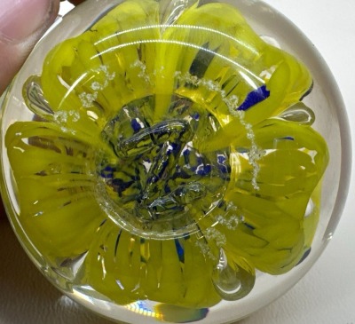 (2) Art Glass Paperweights - 6