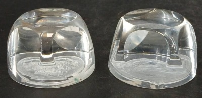 (2) Lucite Coin Paperweights (1 damaged) - 3