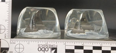 (2) Lucite Coin Paperweights (1 damaged) - 5
