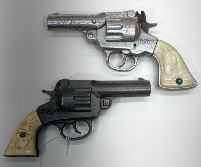 (2) J.E. Stevens BANG-O Toy Cap Guns