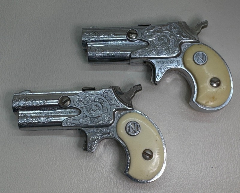 (2) Nichols Dyna-Mite Derringer Cap Guns