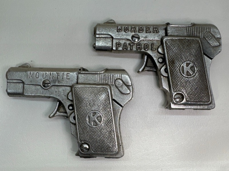 (2) Kilgore Diecast Toy Cap Guns