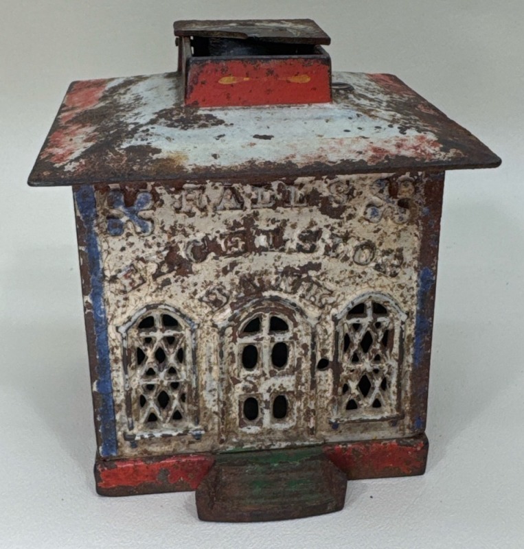 Hall"&trade;s Excelsior Bank Cast Iron Still Bank