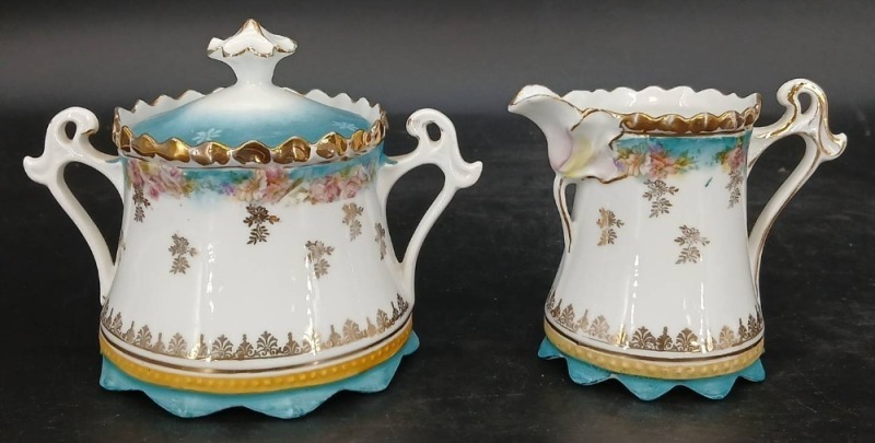 Royal Vienna Germany Porcelain Sugar and Creamer