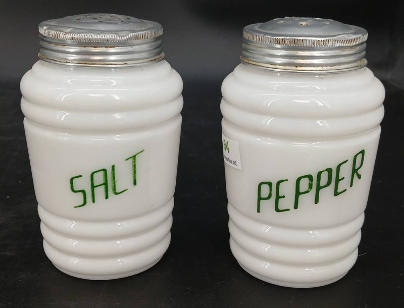 Anchor Hocking Milk Glass Salt and Pepper Shakers