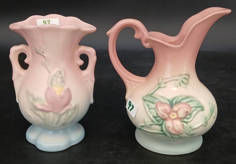 Hull Art USA Pottery Vase and Pitcher