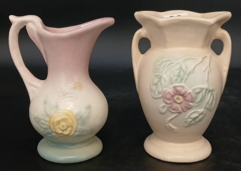 Hull USA Pottery Ewer and Vase