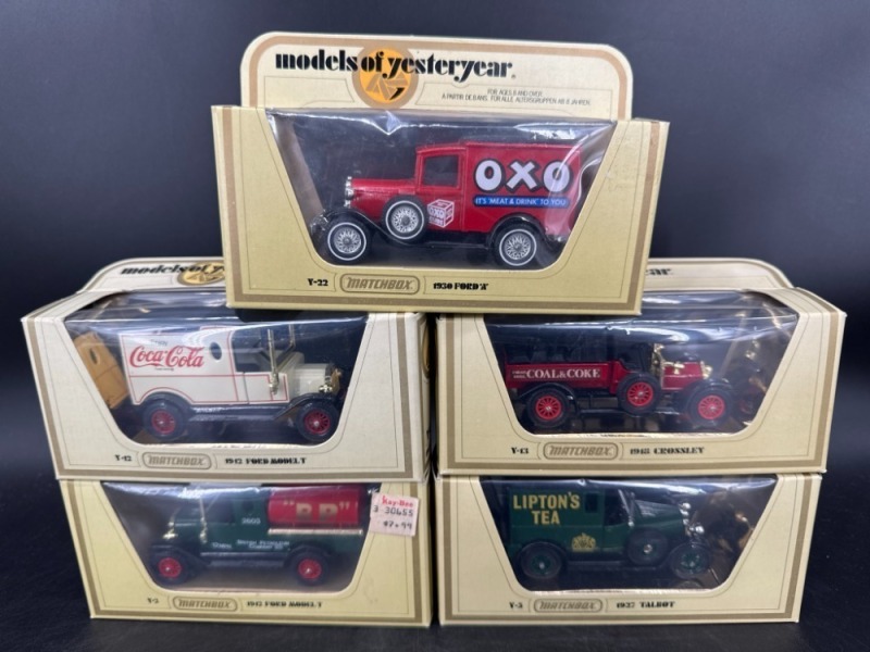 5 Matchbox Models of Yesteryear Die-Cast Lot