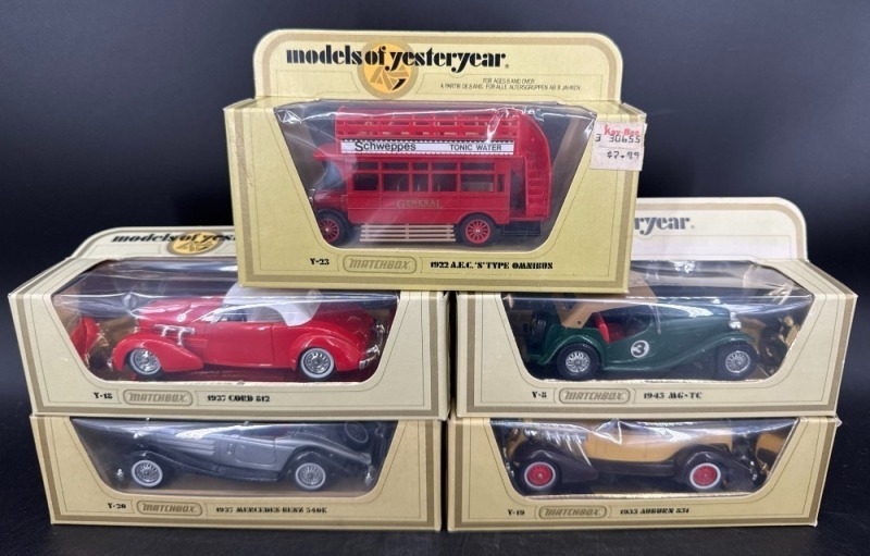 5 Matchbox Models of Yesteryear Car Lot
