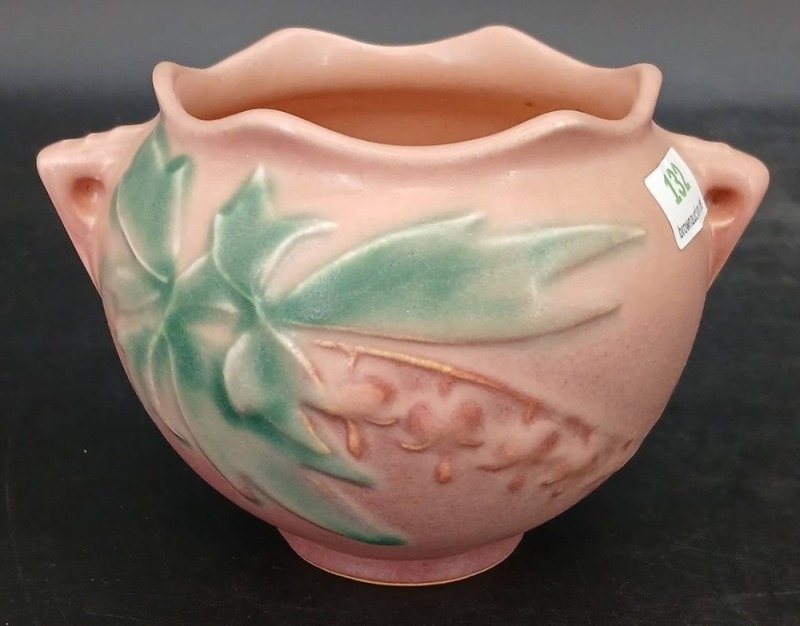 Roseville Pottery Bleeding Heart Jardiniere