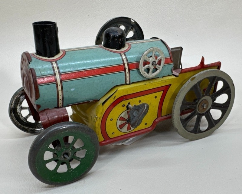Orobr German Tin Wind-Up Toy Tractor