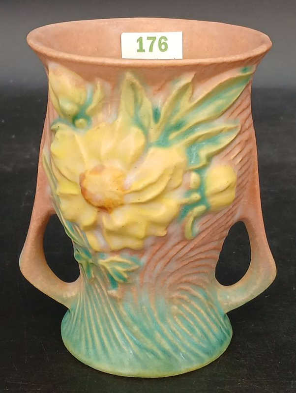 Roseville Pottery Peony Vase