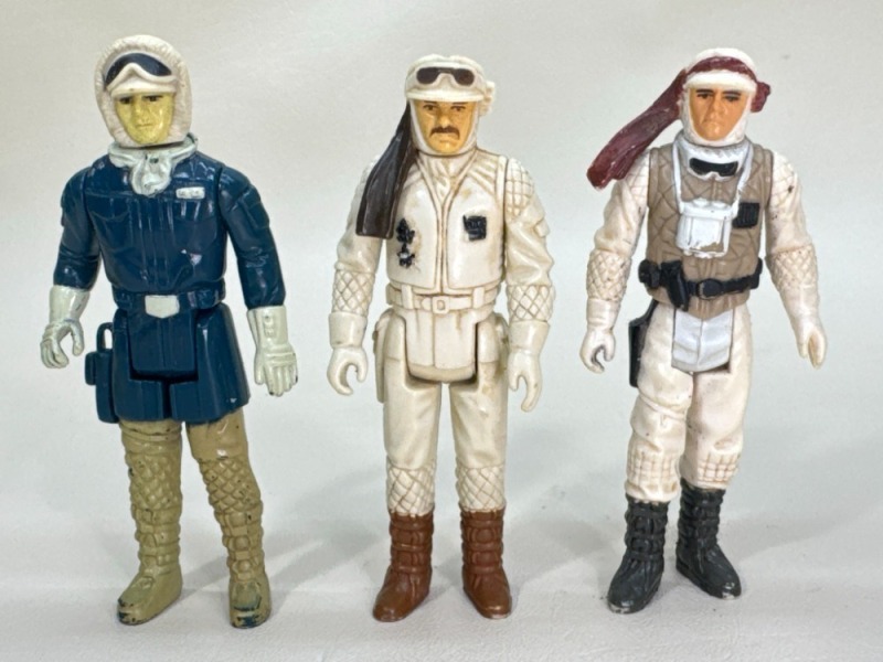 Star Wars 1980 Hoth Action Figures Lot of 3