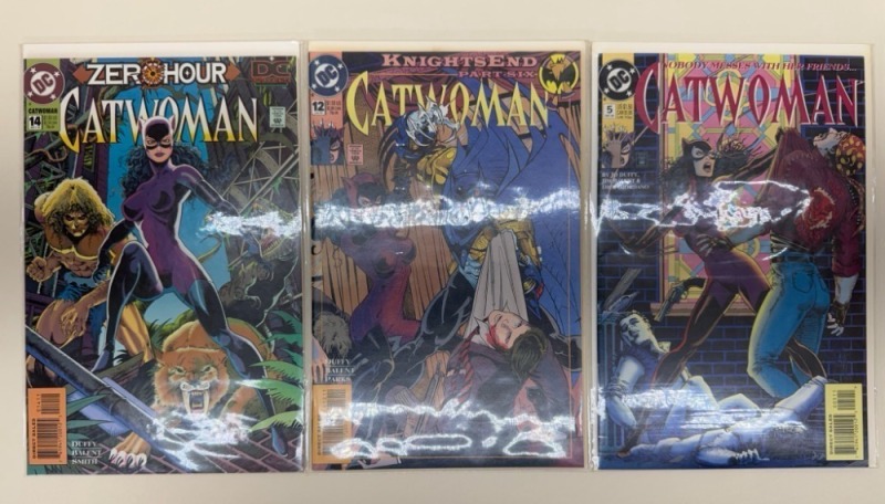 Three DC Catwoman Comic Books Issues 5, 12,