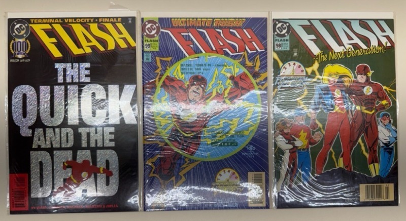 Flash Comics Issues 98, 99, 100 Set