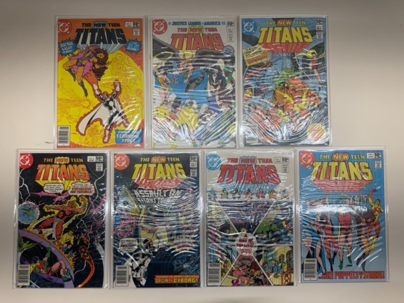The New Teen Titans Comic Lot #3-9 (1981)