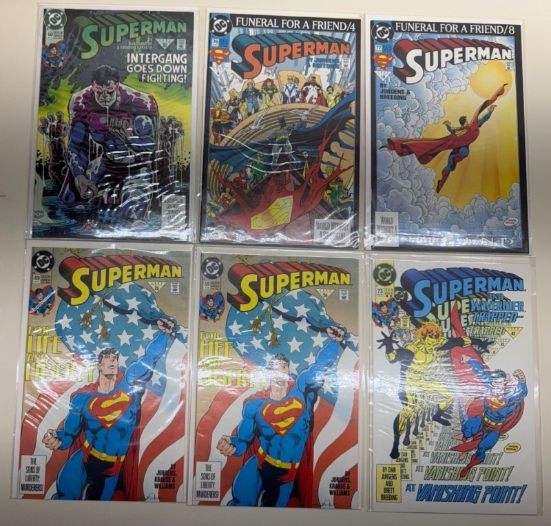 Superman Comic Book Lot (6 Issues, DC)