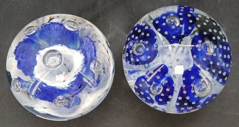 (2) Glass Paperweights